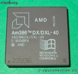 AMD A80386DX/DXL-40 rev D win logo