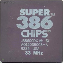 Chips & Technologies J38600DX 33 MHz
