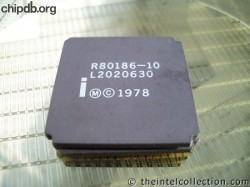 Intel R80186-10 white print
