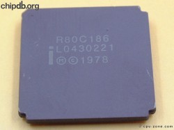 Intel R80C186 1978
