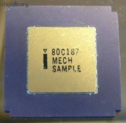 Intel 80C187 Mech. sample