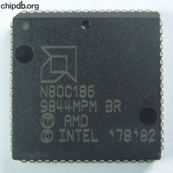 AMD N80C186 engraved