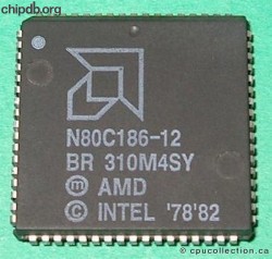 AMD N80C186-12 white print big logo