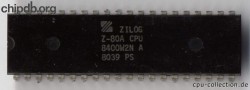Zilog Z80A 8400W2N diff font