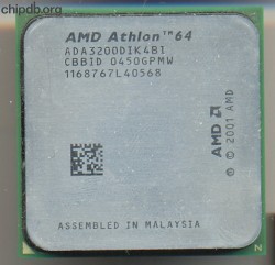 AMD Athlon 64 ADA3200DIK4BI CBBID