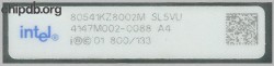 Intel Itanium 80541KZ8002M SL5VU