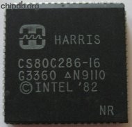 Harris CS80C286-16 diff font print 2