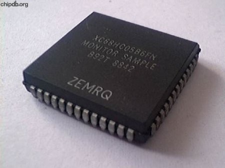 Motorola XC68HC05B6FN MONITOR SAMPLE
