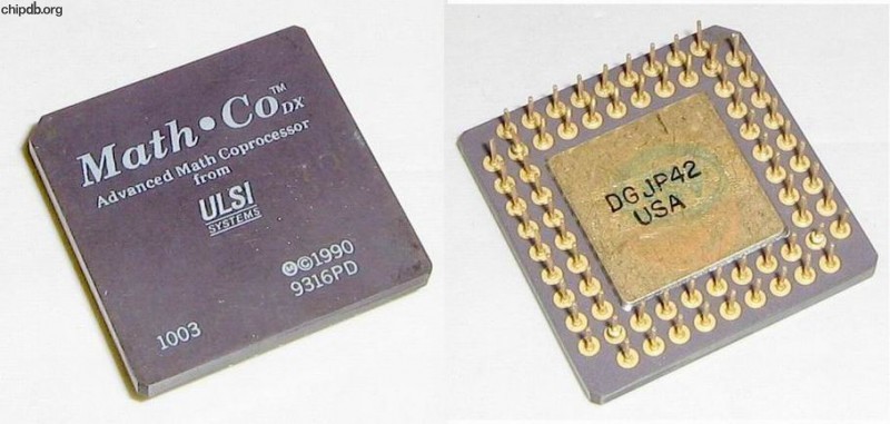 ULSI MATH CO DX-33 GOLD BOTTOM