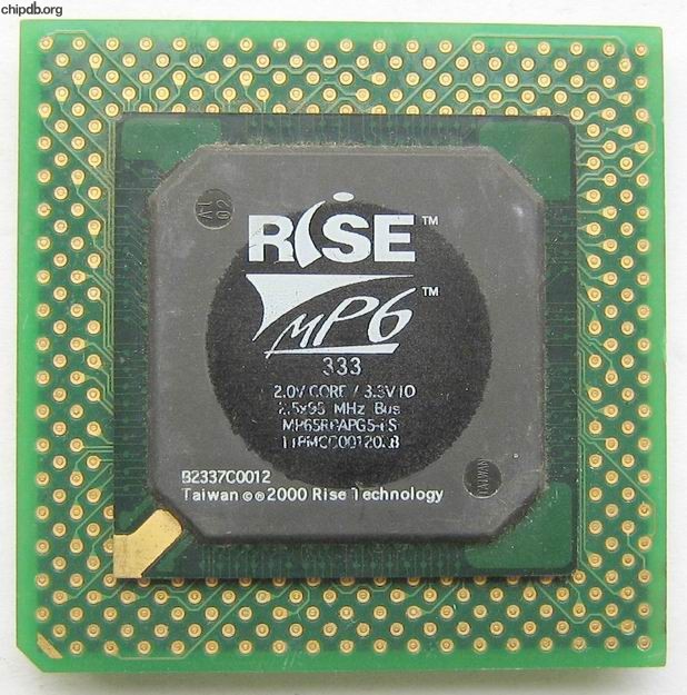 Rise mP6 333 2.5x95 MHz bus