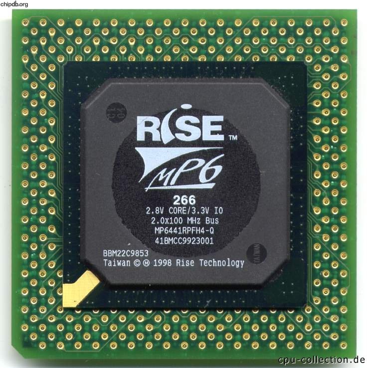 Rise mP6 266 2.0x100MHz