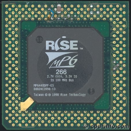 Rise mP6 266 2x100MHz ES