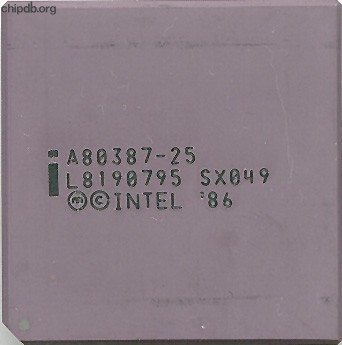 Intel A80387-25 SX049