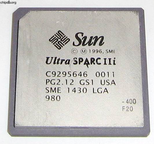 Sun UltraSPARC IIi SME 1430 400MHz