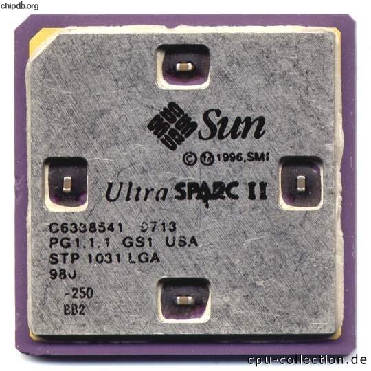 Sun UltraSPARC II STP1031 250MHz no mounting screws