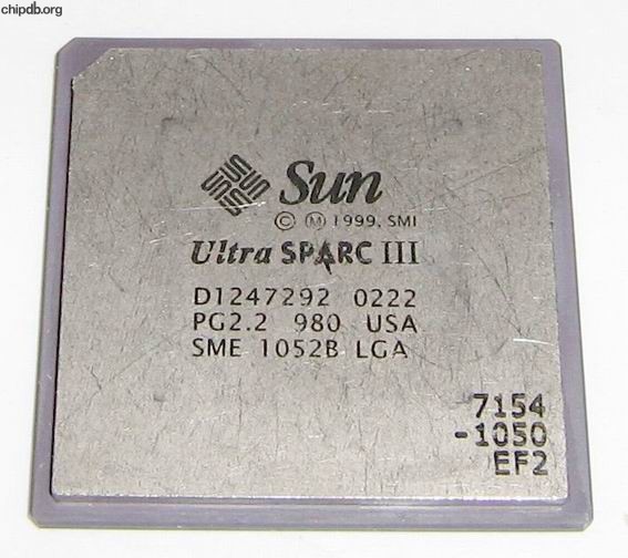 Sun UltraSPARC III SME 1052B 1050MHz