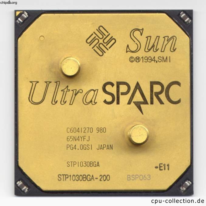 Sun UltraSPARC STP1030BGA-200 diff print