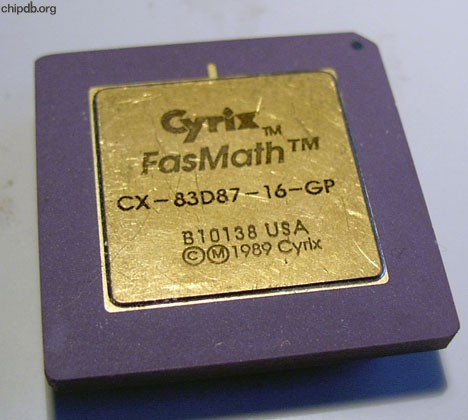 Cyrix CX-83D87-16-GP gold top
