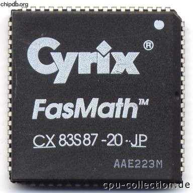 Cyrix CX-83S87-20-JP