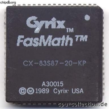 Cyrix CX-83S87-20-KP