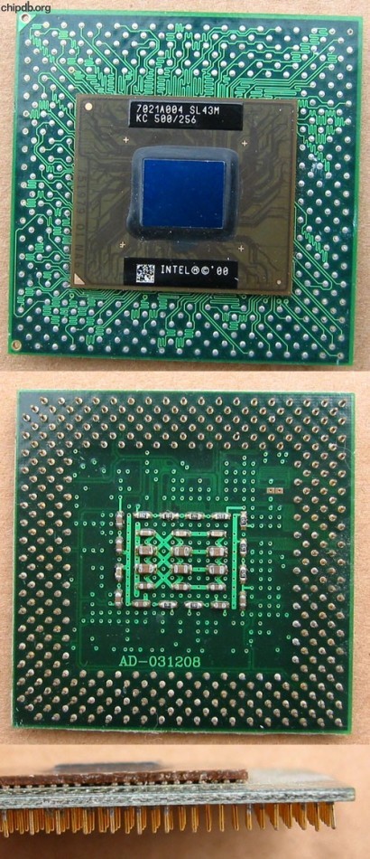Intel Pentium III Mobile KC 500/256 SL43M