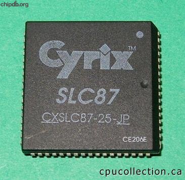 Cyrix CXSLC87-25-JP