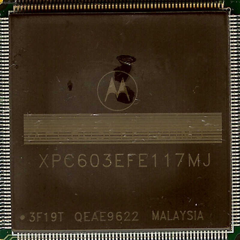 Motorola PPC XPC603EFE117MJ remark