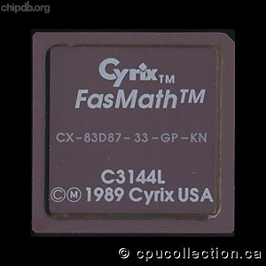 Cyrix CX-83D87-33-GP-KN