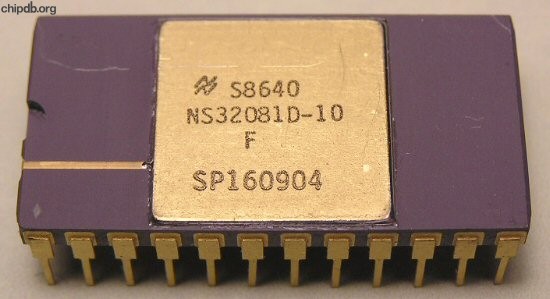 National Semiconductor NS32081D-10