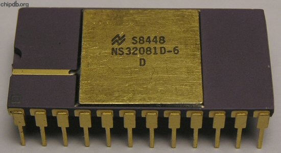 National Semiconductor NS32081D-6
