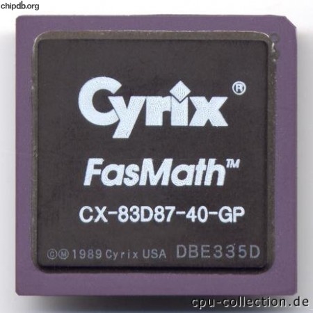 Cyrix CX-83D87-40-GP boldtext