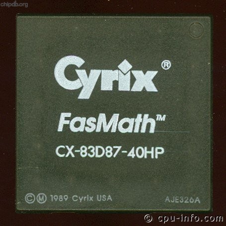 Cyrix CX-83D87-40HP