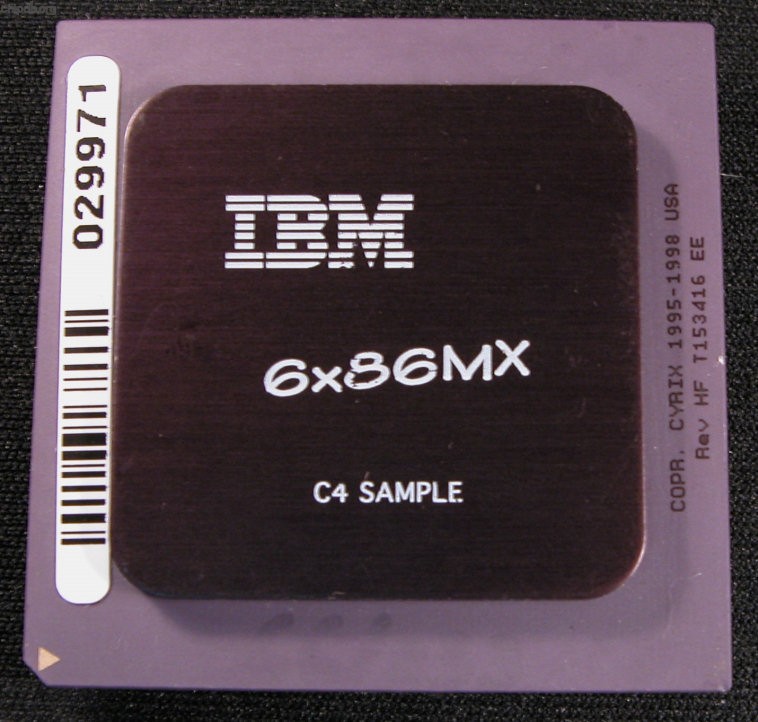 IBM 6x86MX C4 SAMPLE black hs