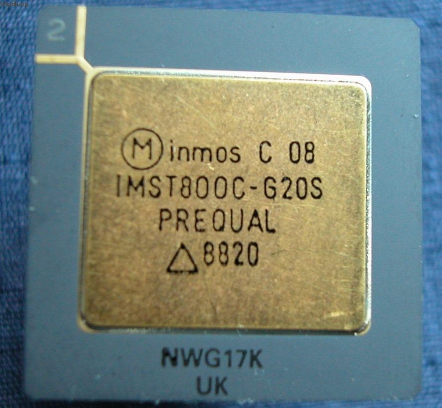 Inmos IMST800C-G20S Transputer T800 Qualification Sample