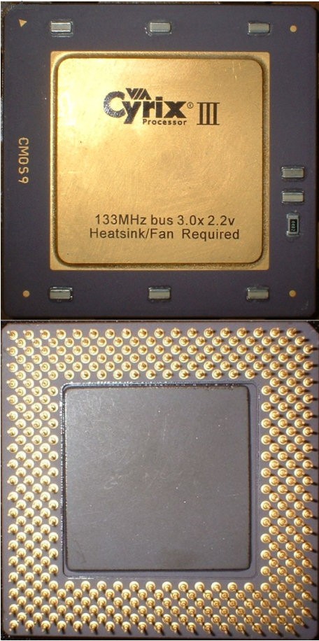 Cyrix Via III Joshua 133 MHz bus 3.0x 2.2v ES