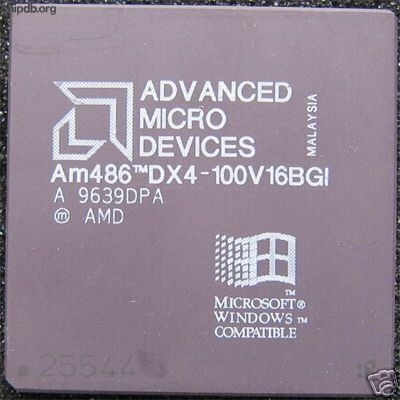 AMD Am486 DX4-100V16BGI white print