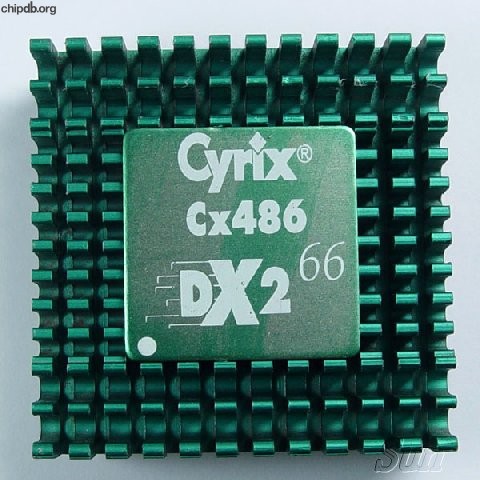 Cyrix Cx486DX2-V66GP heatsink diff font