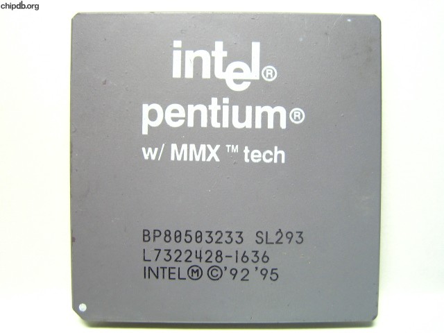 Intel Pentium BP80503233 SL293 FAKE