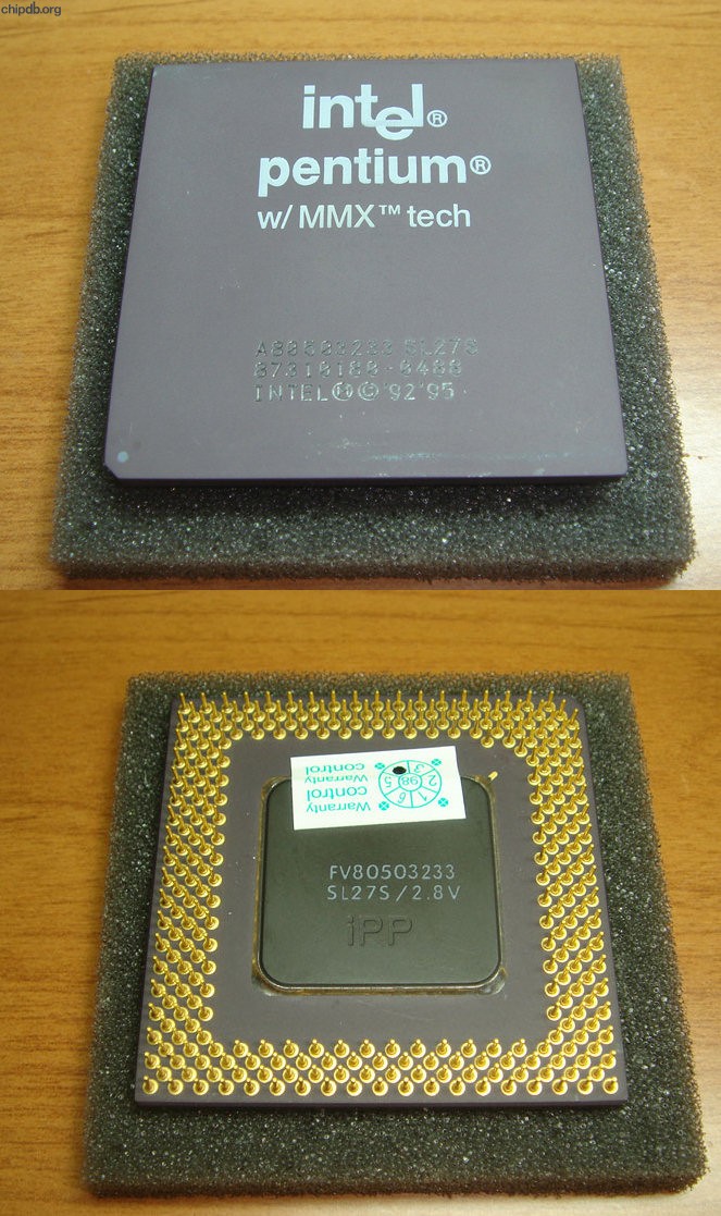 Intel Pentium A80503233 SL27S FAKE