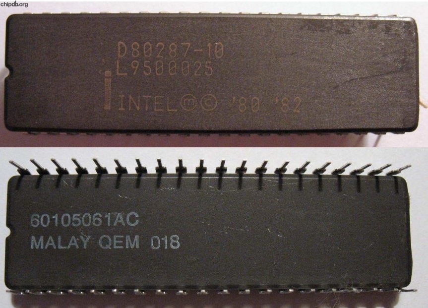 Intel D80287-10 FAKE 2