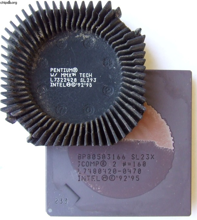 Intel Pentium BP80503233 SL293 FAKE