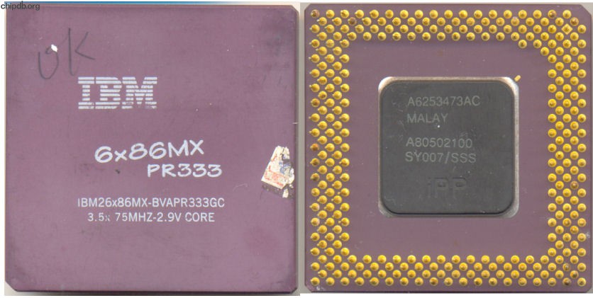 IBM 6x86MX PR333 FAKE