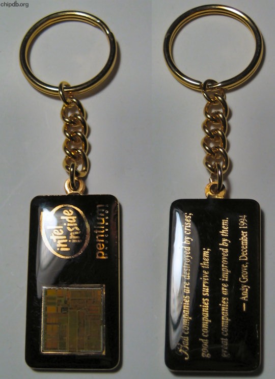 Intel keychain Pentium Andy Groove quote