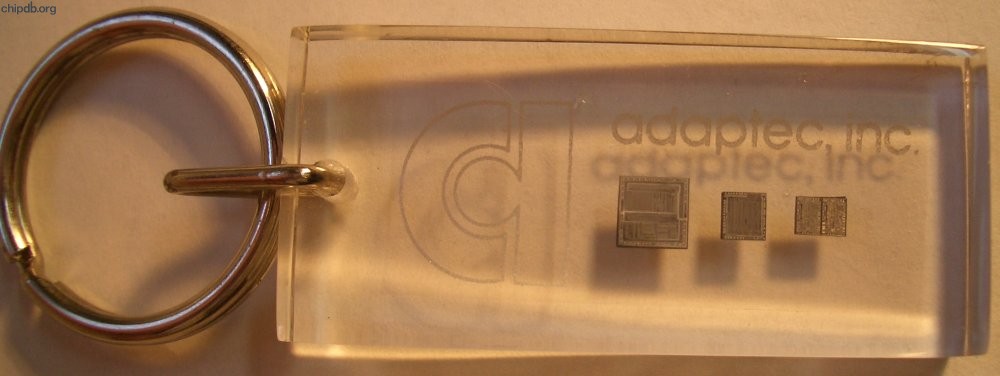 Adaptec lucite keychain