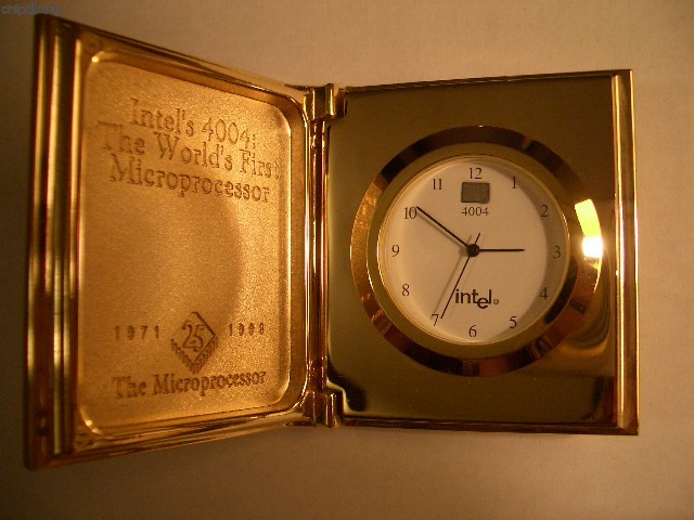 Intel clock 4004 25th anniversary