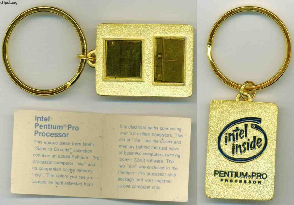 Intel Keychain Pentium Pro with card