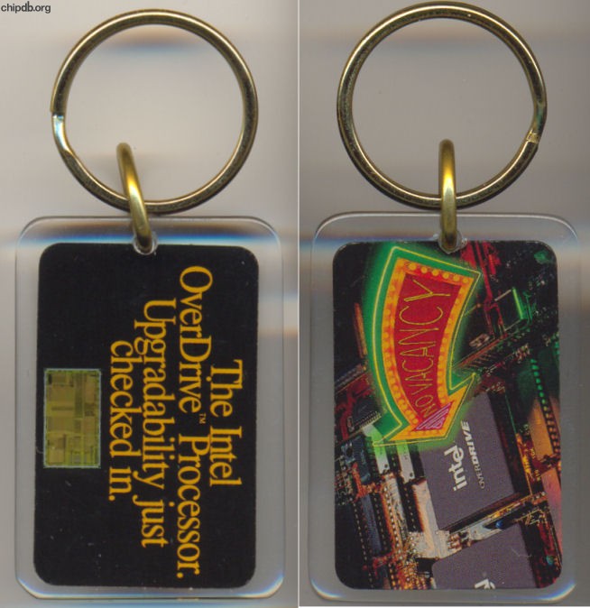 Intel keychain Intel Overdrive "No vacancy"