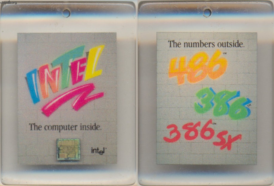 Intel keychain "The computer inside"