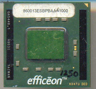 Transmeta Efficeon TM8600 13 ES