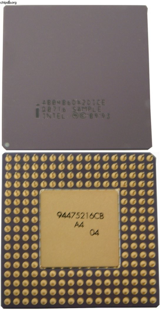 Intel A80486DX2DICE Q0716 SAMPLE